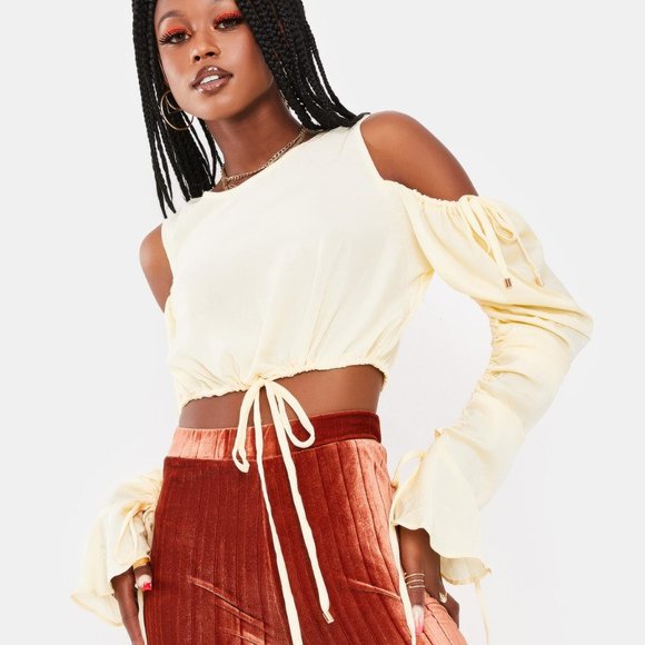 ZYA Chamomile Could Shoulder White Blouse Top - Picture 1 of 4